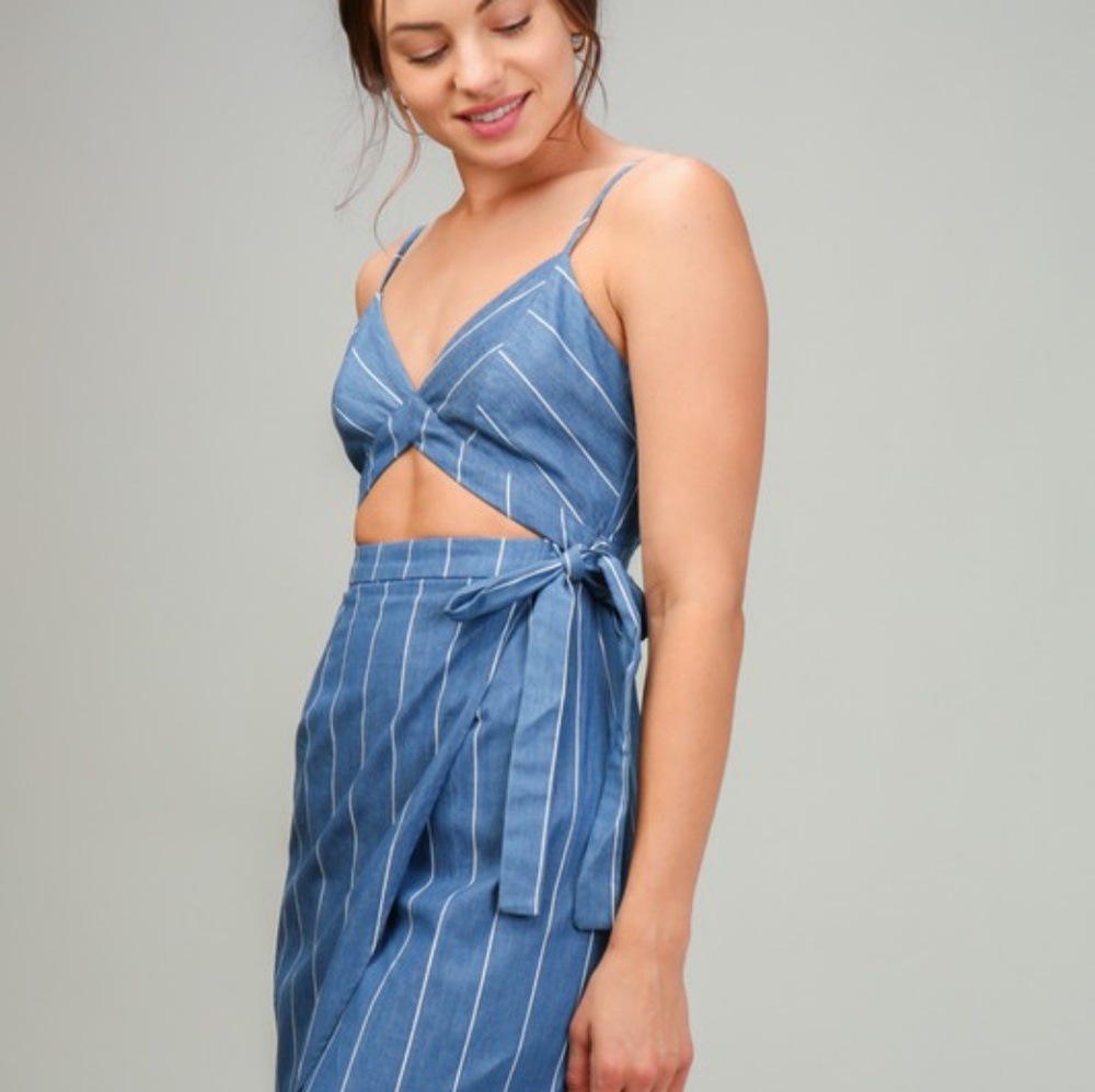Denim Midi Cut out